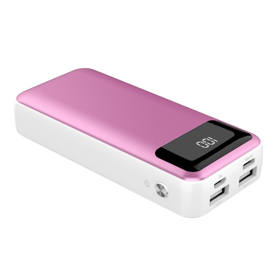 Platinet LCD Powerbank Li-Po 10000mAh Pink (45002) (IT14317) Image of Platinet LCD Powerbank Li-Po 10000mAh Pink (45002) (IT14317)