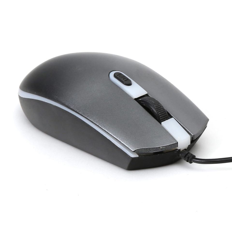 Image of Omega Optical Mouse USB (OM 550G) Grey 1600dpi [45541] (IT14771)