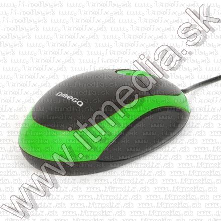 Image of Omega Optical Mouse USB (OM 06V) 800dpi Green (41879) (IT9659)