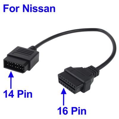Image of OBD-II adapter kábel (14 pólusról 16 pólusra) NISSAN (IT9134)