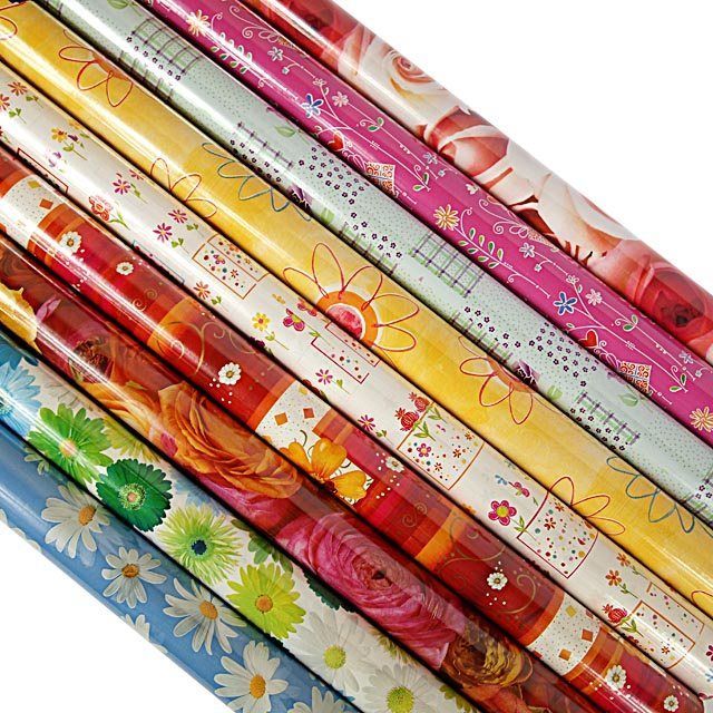 Image of Gift Wrap Paper *Flower mix* 2m x 70cm (IT5932)