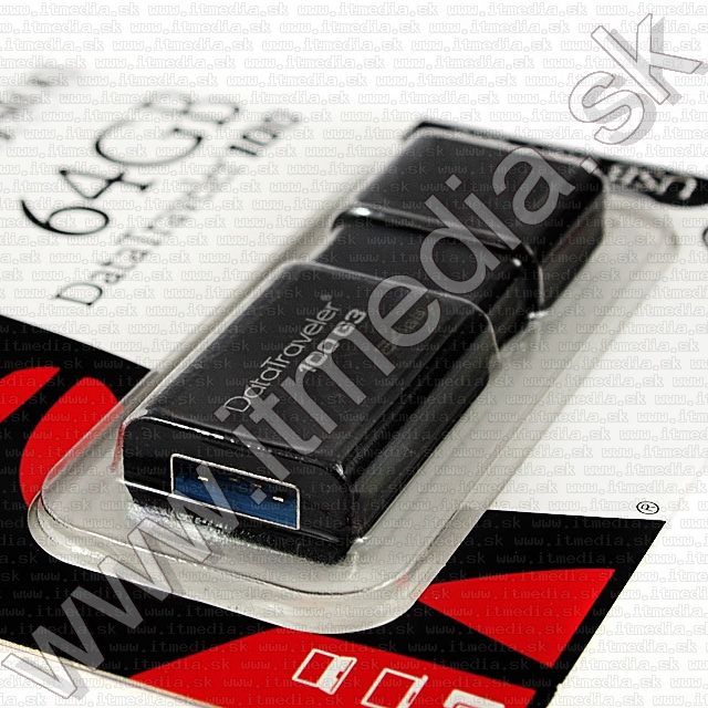 Image of Kingston USB 3.0 pendrive 64GB *DT 100 G3* (100/10 MBps) (IT8867)