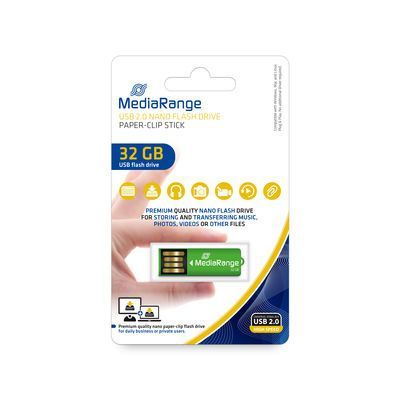 Mediarange USB pendrive Nano *Paperclip* 32GB (MR977) (IT14453) Image of Mediarange USB pendrive Nano *Paperclip* 32GB (MR977) (IT14453)