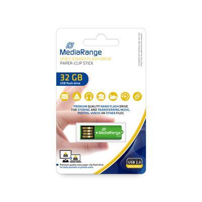 Image of Mediarange USB pendrive Nano *Paperclip* 32GB (MR977) (IT14453)