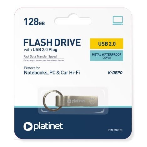 Platinet USB pendrive 128GB K-Depo (45679) *METAL* (18/9MBps) (IT14780) Image of Platinet USB pendrive 128GB K-Depo (45679) *METAL* (18/9MBps) (IT14780)