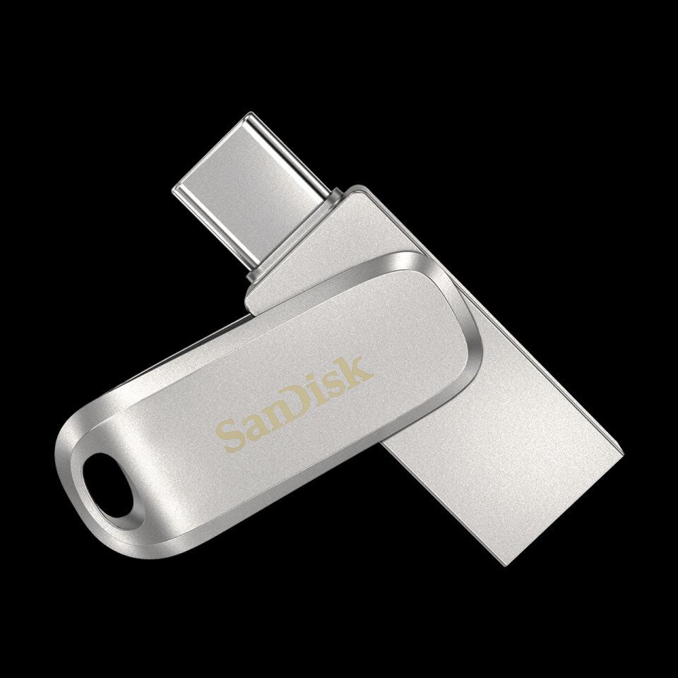 Image of Sandisk USB 3.1 pendrive 128GB *Ultra Dual Luxe* USB-C [150R] Metal (IT14549)