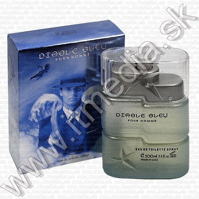 Image of Creation Lamis Perfume (100 ml EDT) *Diable Bleu* for Men (IT2542)