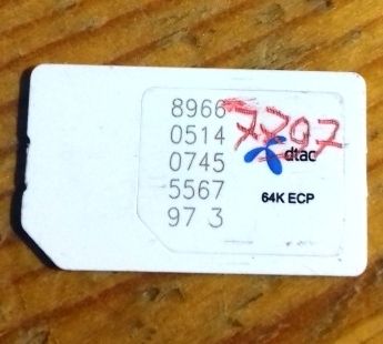 Image of Thai SIM kártya (feltöltős) Truemove-H Social miniSIM microSIM (IT13282)