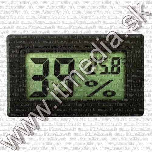 Image of Digitális LCD hőmérő és páratartalom mérő (fekete) (IT12747)