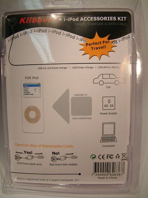 Image of 3-in-1 Travel Set for Apple iPod (IT0912)