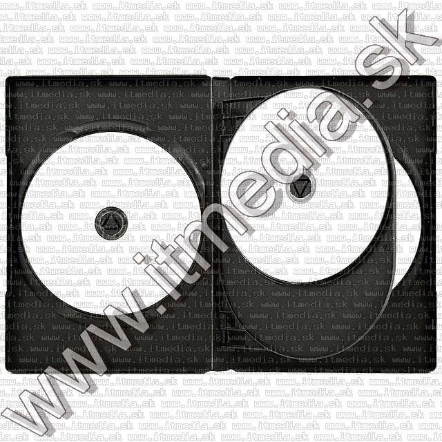 Image of DVD Case Normal, 4-disc, Black 14mm (IT4357)