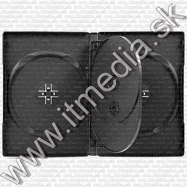 Image of DVD Case Normal, 4-disc, Black 14mm (IT4357)