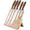Platinet Kitchen Knife 5-set With Magnetic Bamboo holder (IT14266)