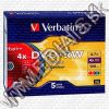 Olcsó Verbatim DVD+RW 4x *COLOR* SlimJC 43297 (IT2661)