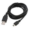 Olcsó USB A - 5p mini USB Cable 50cm *black* BULK (IT10132)