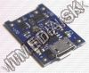 Olcsó USB Lithium akkumulátor töltő panel és akkuvédő elektronika *microUSB* (IT11963)