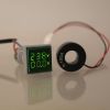 Olcsó LED-es AC (hálózati) voltmérő és árammérő 60-500V 100A Zöld (IT14197)