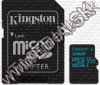 Olcsó Kingston microSD-XC card 128GB UHS-I U3 Class10 + adapter (90/45 MBps) Canvas Go (IT13707)
