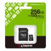 Kingston microSD-XC 256GB Class10 UHS-I U1 A1 + adapter (100R/10W) Canvas Plus (IT14856)