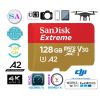 Olcsó Sandisk Extreme microSD-XC kamera kártya 128GB UHS-I U3 V30 A2 [190R90W] +adapter (IT14624)