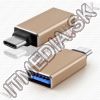 Olcsó USB 3.1 to USB-C (3.1) adapter *Black* Metal (IT11970)